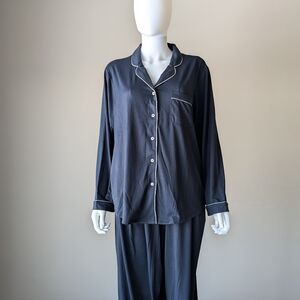 NWT Pj Set Button Down - Navy Blue